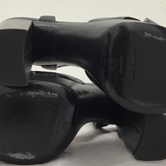 Saint Laurent Black Bianca Knotted Platform Sandal - Picture 7 of 13